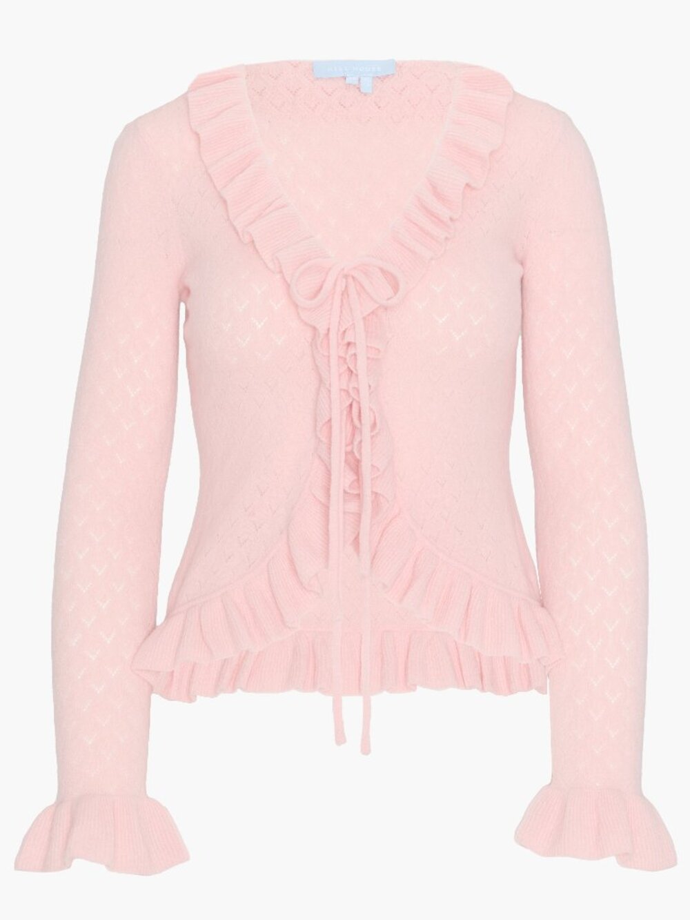 Hill House Home The Ray Top - Powder Pink Pointelle Size SPowder Pink Pointelle